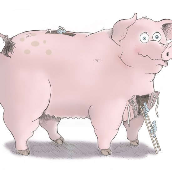 Tegninger - den trojanske gris